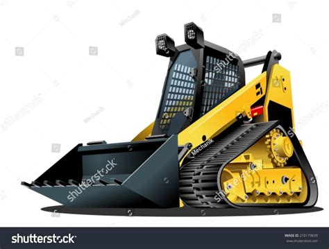 skid steer cartoon drawings|track skid steer clip art.